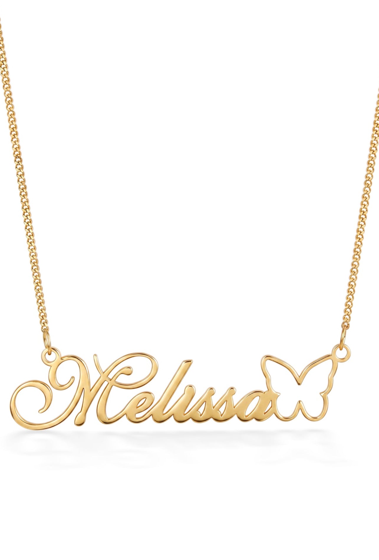 Butterfly Name Necklace